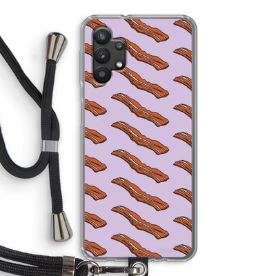 Bacon to my eggs #2: Samsung Galaxy A32 5G Transparant Hoesje met koord
