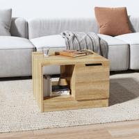 Salontafel 50x50x36 cm bewerkt hout sonoma eikenkleurig