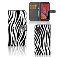 Samsung Galaxy Xcover 5 | Telefoonhoesje | Met pasjeshouder | Zebra