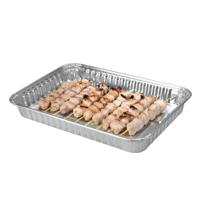 BBQ Collection barbecue grillschalen - Set van 4x stuks - 32 x 23 cm - Vlees grillen - BBQ rooster