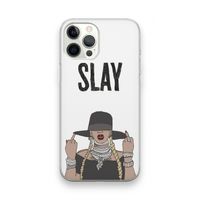 Slay All Day: iPhone 12 Pro Max Transparant Hoesje
