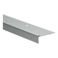 Küberit - Trapneusprofiel 860 15mm t.b.v. 3 mm PVC zilver - 250 cm