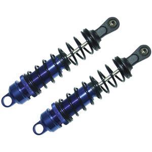 Reely 1:8 Hydraulische schokdempers aluminium Blauw (metallic) Met veren Zwart 109 mm 2 stuk(s)