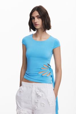 Tyler McGillivary geperforeerd bloemen T-shirt - BLUE - L