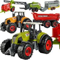 Kruzzel Boerderij speelset - 6 landbouwmachines - educatief en realistisch - voor kinderen
