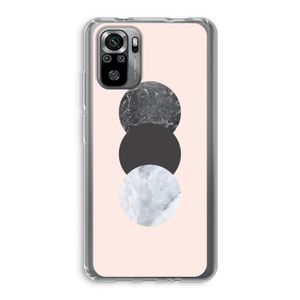 Marmeren cirkels: Xiaomi Redmi Note 10S Transparant Hoesje