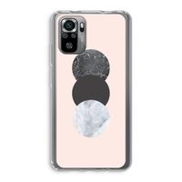Marmeren cirkels: Xiaomi Redmi Note 10S Transparant Hoesje