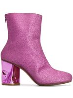 Maison Margiela crushed heel glitter ankle boots - Rose