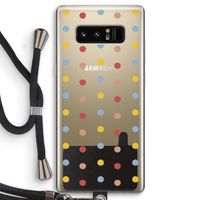 Bollen: Samsung Galaxy Note 8 Transparant Hoesje met koord