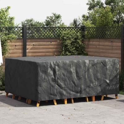 Hoes voor tuinmeubelen Zwart 220 x 190 x 85 cm 600D