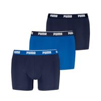 Heren Boxer Shorts Puma 701234187 004 Blauw 3 Stuks - Maat: S