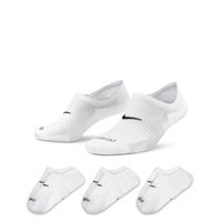 Nike Everyday Plus Cushioned Enkelsokken 3-Pack Dames Wit Zwart