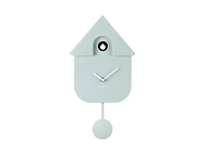Wall clock Modern Cuckoo ABS soft blue