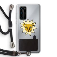 Kleine leeuw: Huawei P40 Transparant Hoesje met koord