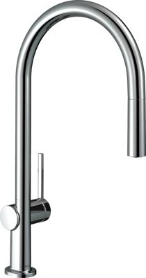 Hansgrohe Talis M54 ééngreeps keukenmengkraan 210 met uittrekbare uitloop, chroom