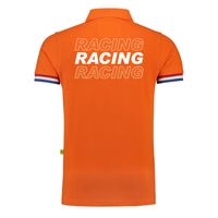 Racing supporter / race fan luxe polo shirt oranje voor heren 2XL  -