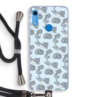 Poezen: Huawei Y6s Transparant Hoesje met koord