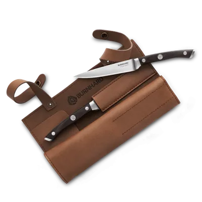 Burnhard steakmessen-set incl. lederen messenetui