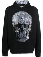 Philipp Plein hoodie à ornements strassés - Noir