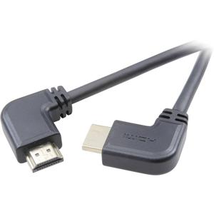 SpeaKa Professional SP-7870392 HDMI-kabel HDMI Aansluitkabel HDMI-A-stekker, HDMI-A-stekker 1.50 m Zwart 4K UHD, Audio Return Channel (ARC), Vergulde