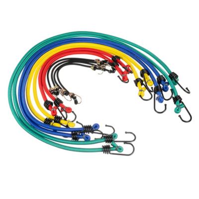 Xtrobb Bagagespinnen - 12x stuks - spanelastiek - multicolor - transportriemen
