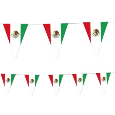 Mexico vlaggenlijn slingers - 350 cm - landen versiering vlaggetjes - papier