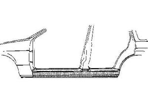 PLAATWERKDEEL OPEL VECTRA 88- DORPEL 4-deurs 3763104