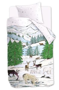 Beddinghouse x Hanneke de Jager Snowscape Dekbedovertrek Multi 120 x 150 cm + 1x 60 x 70 cm