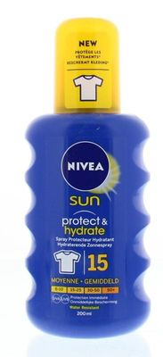 Sun protect & hydrate zonnespray SPF15