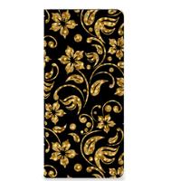 OPPO X6 Pro Smart Cover Gouden Bloemen