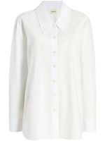 KHAITE chemise The Lago en coton - Blanc