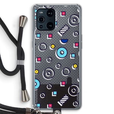 8-bit N°9: Oppo Find X3 Transparant Hoesje met koord