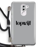 Topwijf Grijs Zwart: Honor 6X Transparant Hoesje met koord