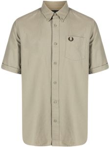 Fred Perry chemise en coton à logo brodé - Vert