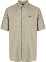 Fred Perry chemise en coton à logo brodé - Vert - thumbnail