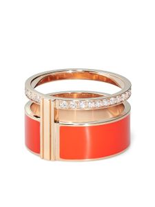 Repossi bague en or rose 18ct ornée de diamants