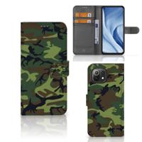 Xiaomi 11 Lite 5G NE | Mi 11 Lite | Telefoon Hoesje | Army Dark