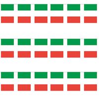 3x Papieren vlaggenlijn Italie landen decoratie   -