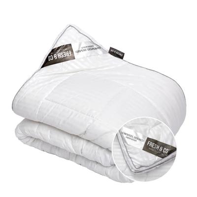 Dekbed Hotel Stripe Micro Dons 4Seizoenen - 4 seizoenen - 240x200 cm (Lits-Jumeaux) - Fresh and Co - Dekbed-Discounter.nl