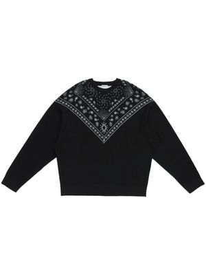 Marcelo Burlon County of Milan pull à imprimé bandana - Noir