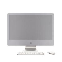 Draagbare desktop computer stofdichte cover voor Apple iMac 27 inch grootte: 58x20cm (zilver)