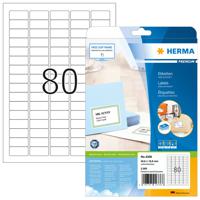 Herma 4336 Universele etiketten 35.6 x 16.9 mm Papier Wit 2000 stuk(s) Permanent hechtend Inkjet, Laser (zwart/wit), Laser (kleur), Kopiëren (zwart/wit),