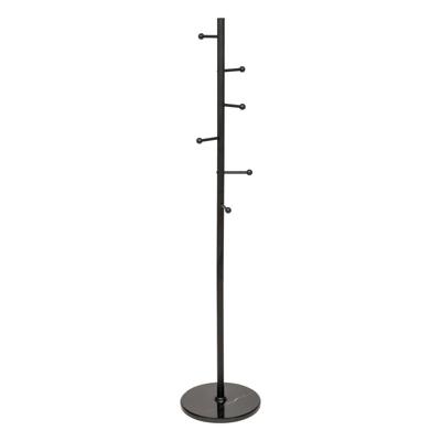 5Five Kapstok Blackmarble - zwart - metaal/steen - staand - 6 haken op verschillende hoogtes - 173 c
