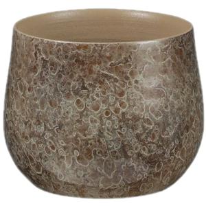 Mica Decorations bloempot - Terracotta - bruin - 16 x 13 cm   -