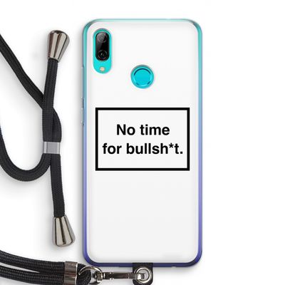 No time: Huawei P Smart (2019) Transparant Hoesje met koord