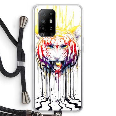Fading: Oppo A94 5G Transparant Hoesje met koord