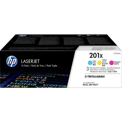 201X high-capacity LaserJet toner, 3-pack (CF253XM) Toner