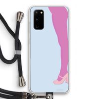 Pink panty: Samsung Galaxy S20 Transparant Hoesje met koord
