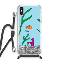 Aquarium: iPhone XS Transparant Hoesje met koord