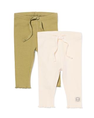 HEMA Babyleggings rib - 2 stuks paars (paars)